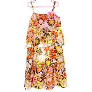 Lola Et Moi Girl’s‎ Floral Tiered Flowy Dress